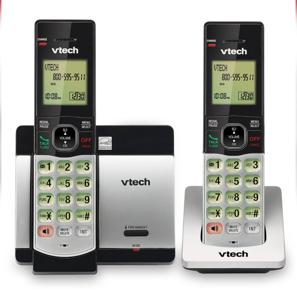 2 Handset Cordless Phone with Caller ID/Call Waiting